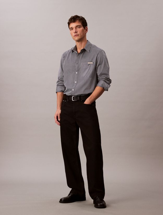 Satin Relaxed Button-Down Shirt