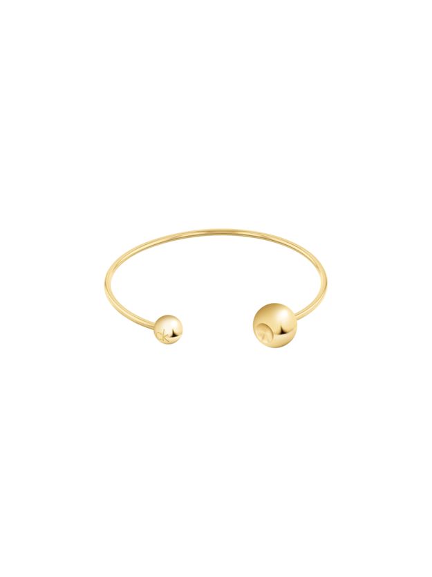 Gold Plated Steel Bubble Cuff Bracelet
