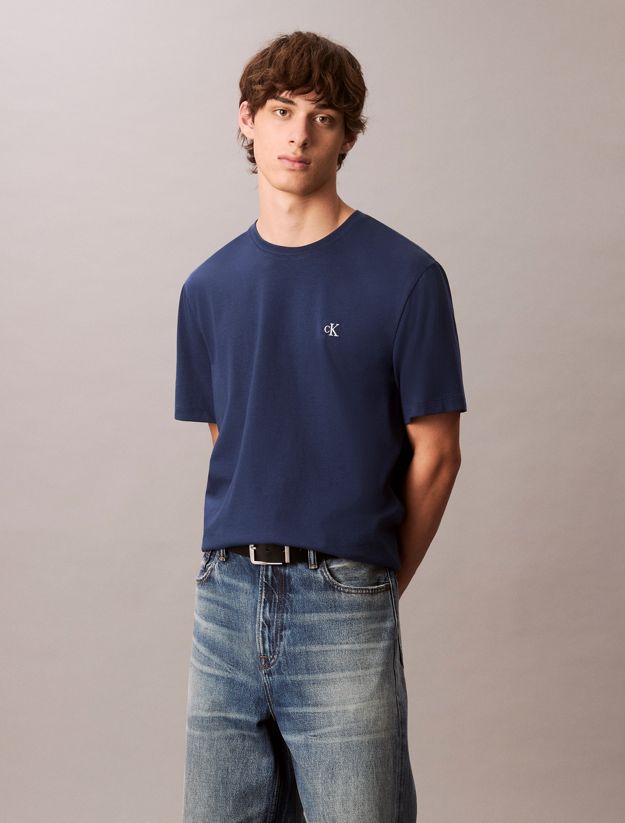 Embroidered Monogram Logo Relaxed T-Shirt