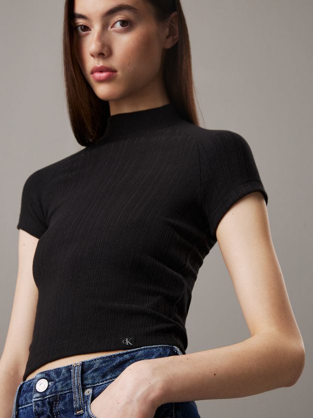Slim Textured Rib T-shirt
