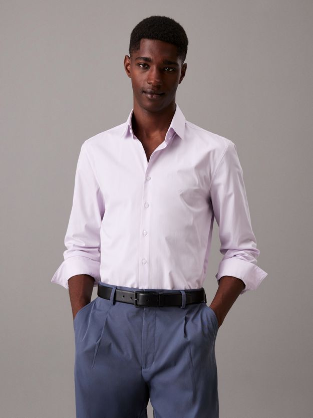 Slim Poplin Dress Shirt