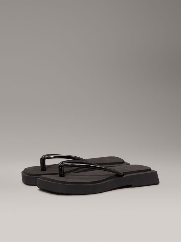 Square Wedge Flip Flops