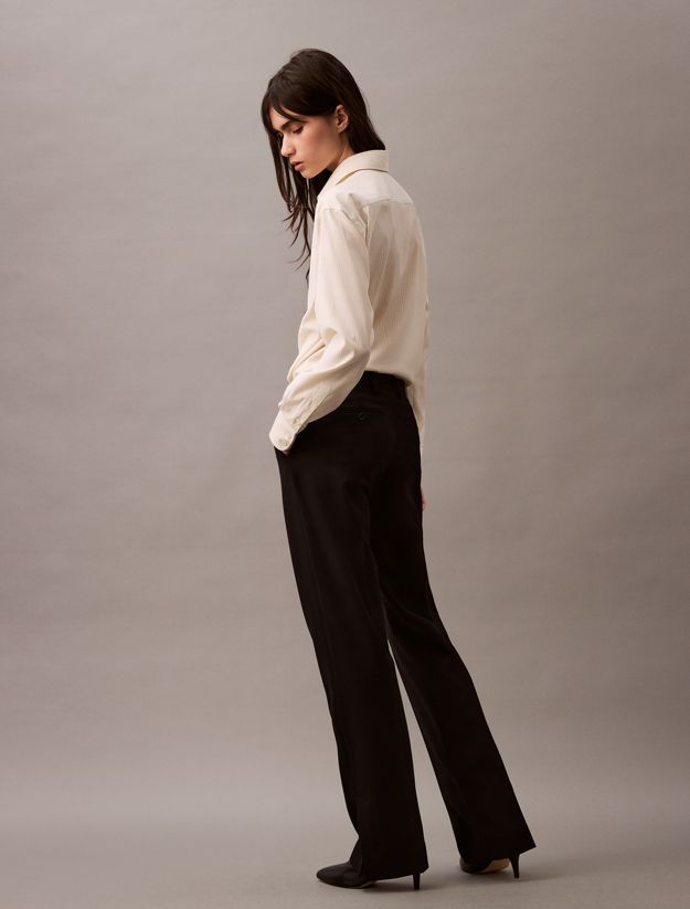 Classic Wool Gabardine Trousers