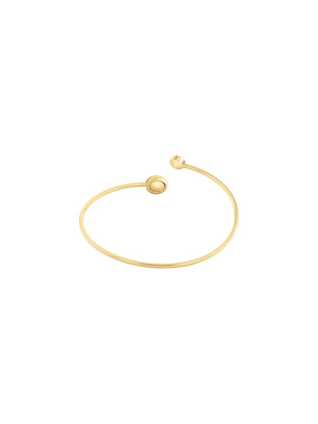 Gold Plated Steel Crystal Bangle