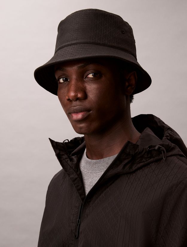 Ripstop Emblem Logo Bucket Hat