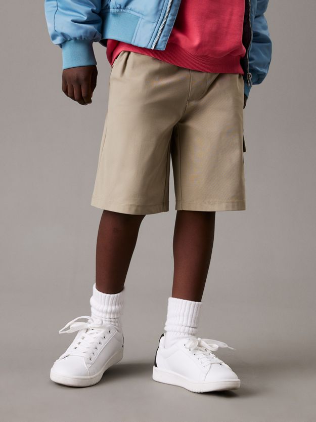 Relaxed Parachute Cargo Shorts