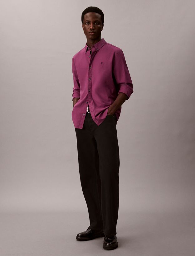 Solid Classic Oxford Button-Down Shirt