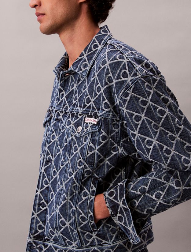 Allover Logo 90's Denim Jacket