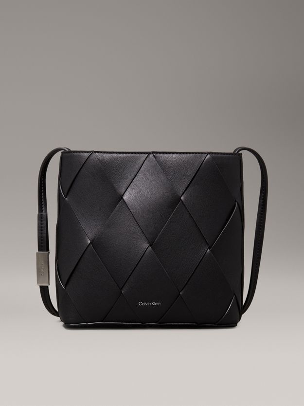 Square Woven Crossbody Bag