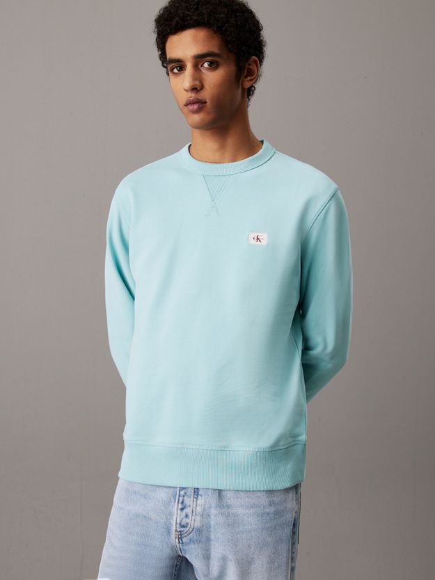 Cotton Terry Badge Sweatshirt