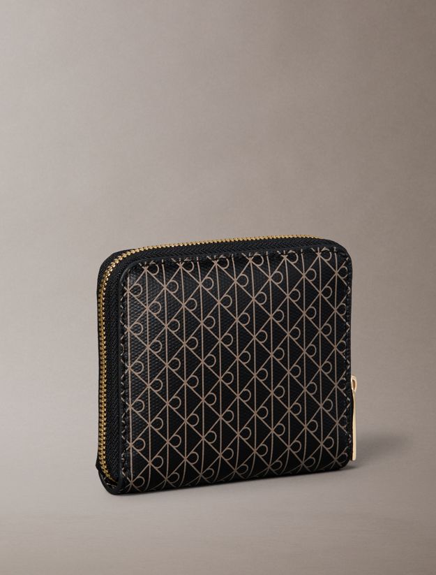 Allover Monogram Square Zip Wallet