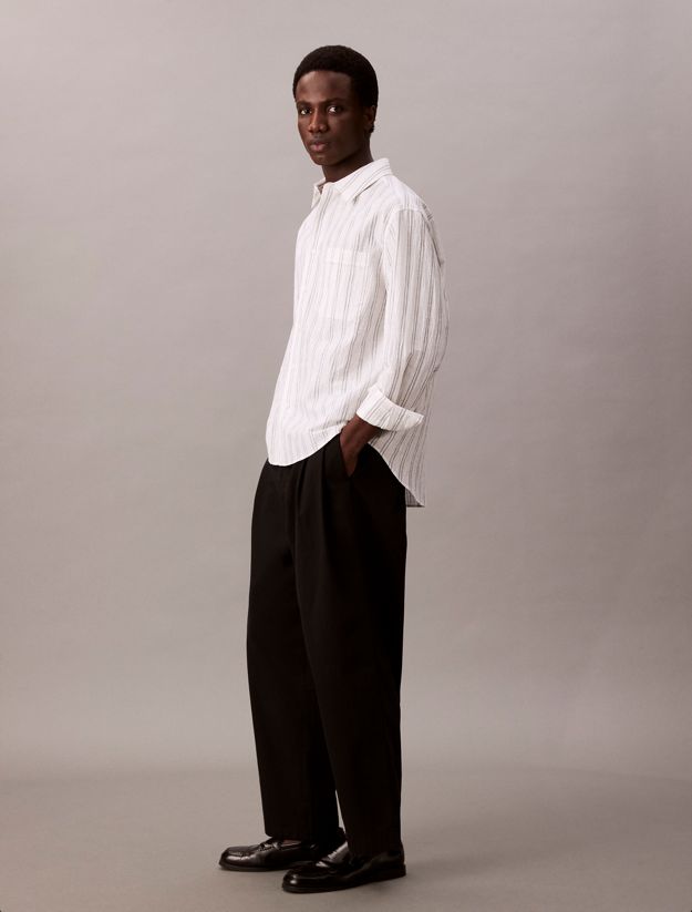 Wide Pleated Trousers
