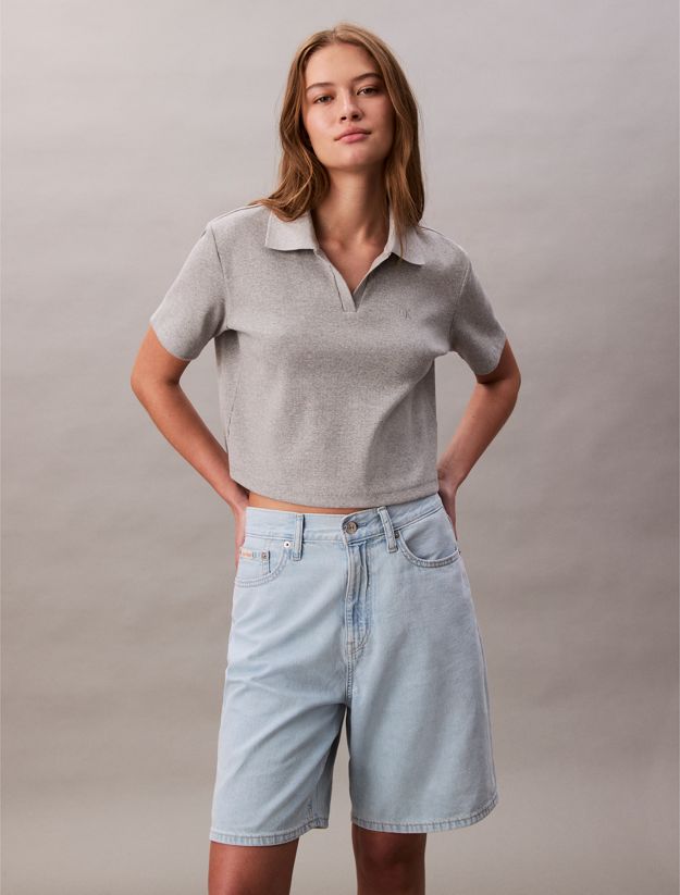 Relaxed Linen Blend Bermuda Shorts
