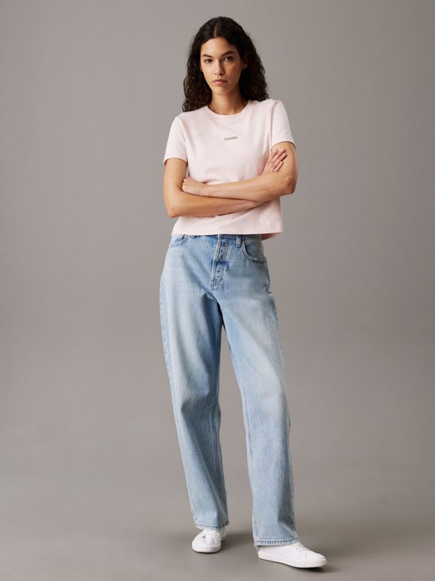 Slim Cropped Badge T-shirt