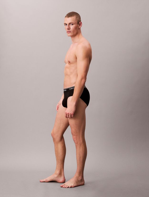 3 Pack Hip Briefs - Microfibre Stretch