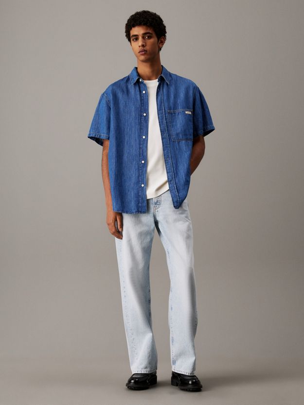 Denim Short Sleeve Shirt