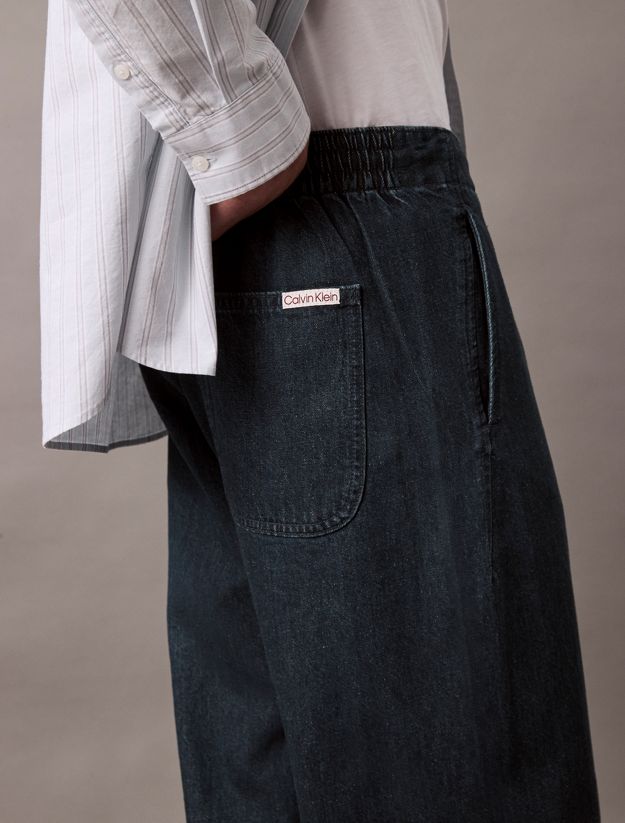 Cotton Linen Relaxed Jeans