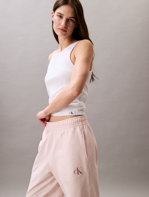 Cotton Terry Monogram Joggers