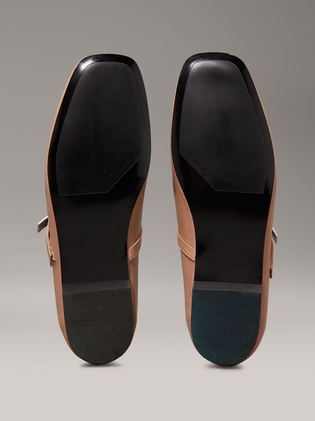 Leather Mary Jane Ballerinas