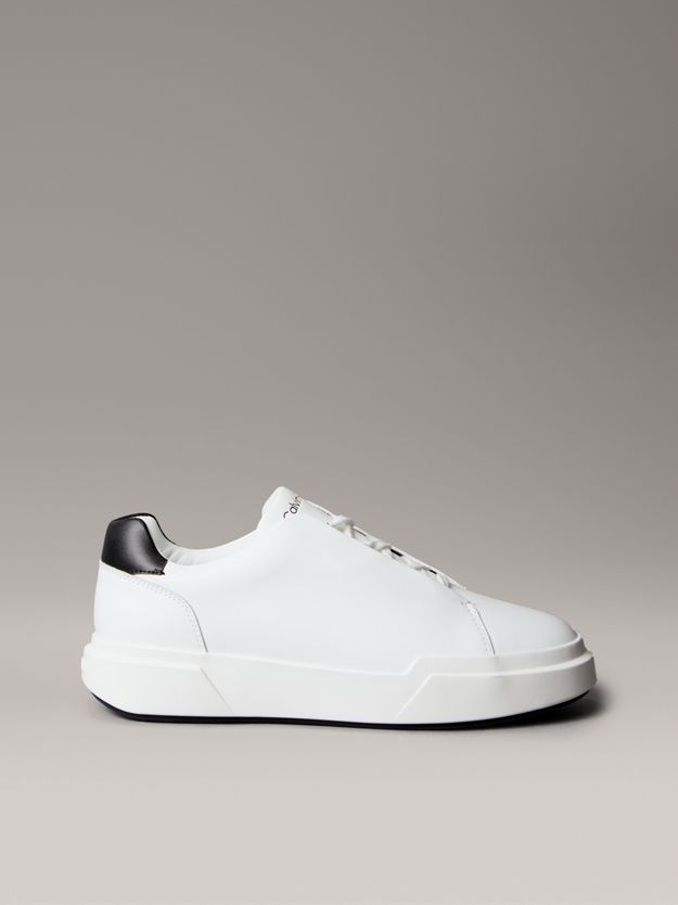 Leather Hidden Eyelet Lacing Trainers