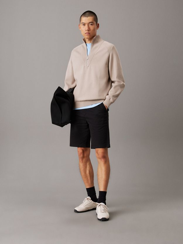 Straight Twill Chino Shorts