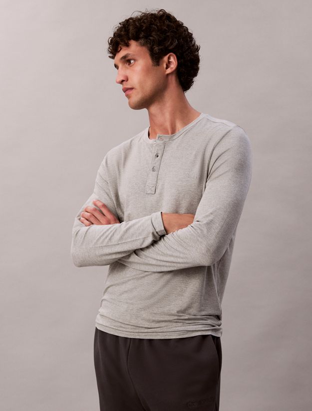 Ultra Soft Modal Henley Lounge Top