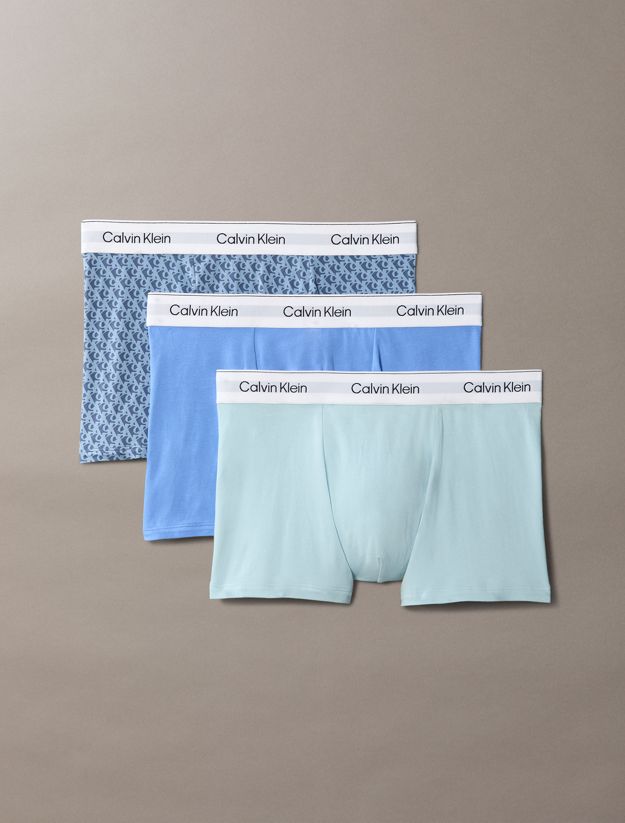3 Pack Relaxed Dart Trunks - Icon Cotton Stretch