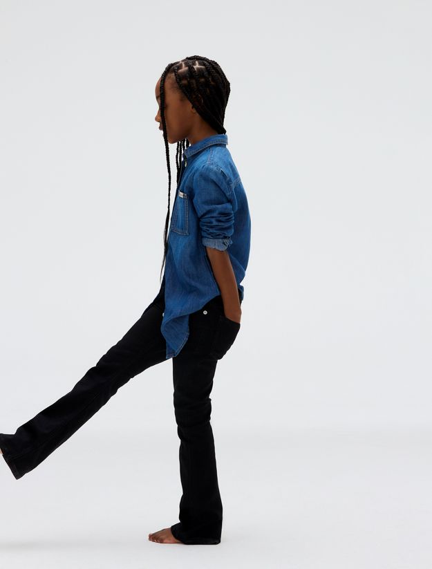 Mid Rise Flared Jeans