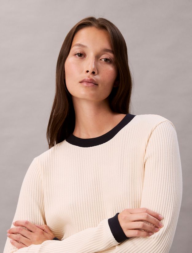 Long Sleeve Waffle T-shirt