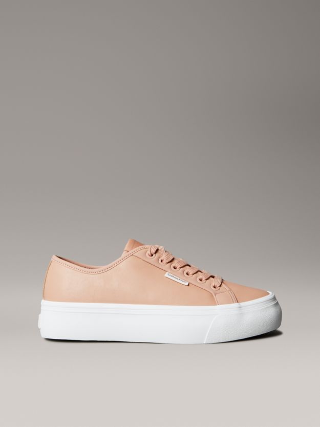 Leather Comfort Platform Trainers