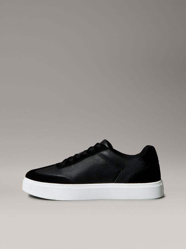 Tumbled Leather Flexible Sole Trainers