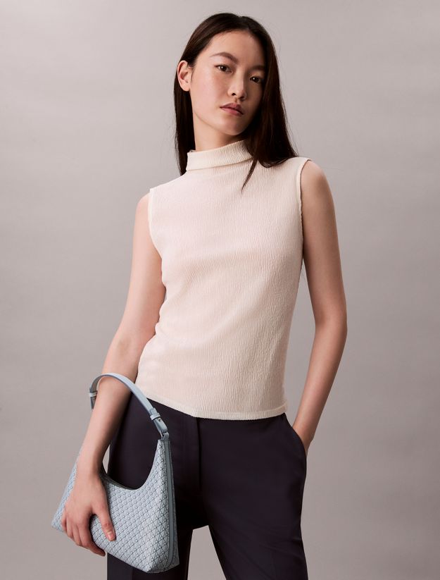 Allover Monogram Logo Shoulder Bag