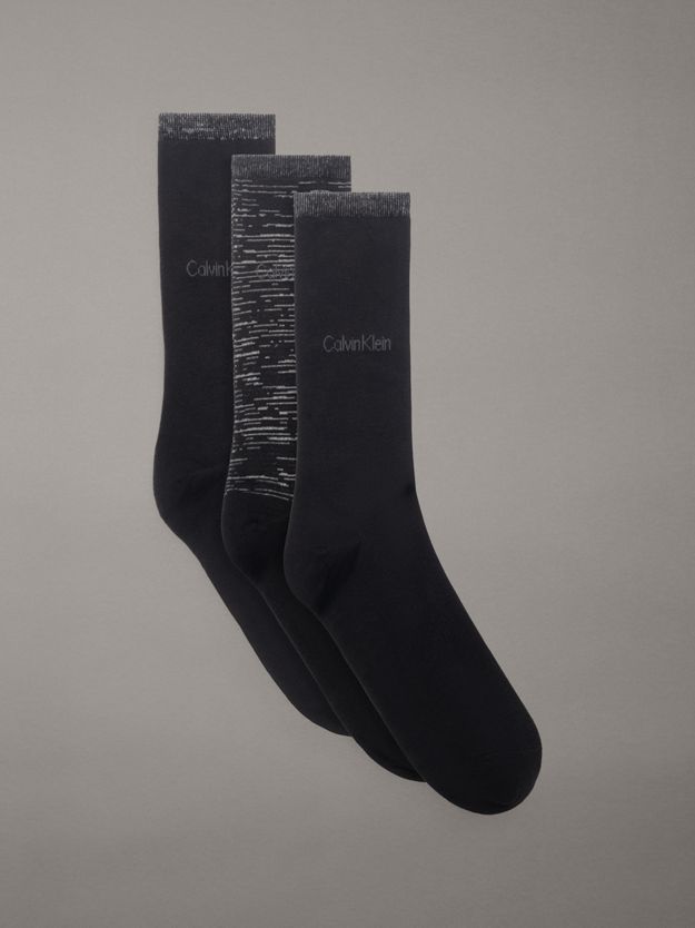 3 Pack Metallic Crew Socks Gift Set