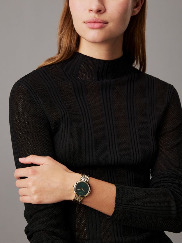 Twisted Bezel Bracelet Watch