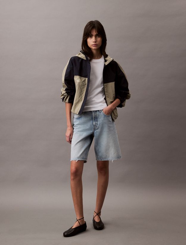 Two-Tone Ripstop Nylon Jacket