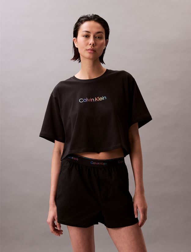 Boxy Cropped Pyjama Top - Pride