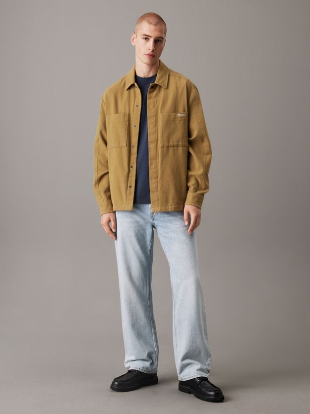 Relaxed Flannel Shirt Jacket