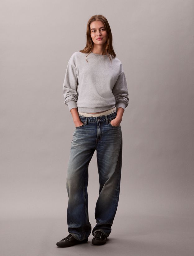 Relaxed Cotton Terry Sweatshirt