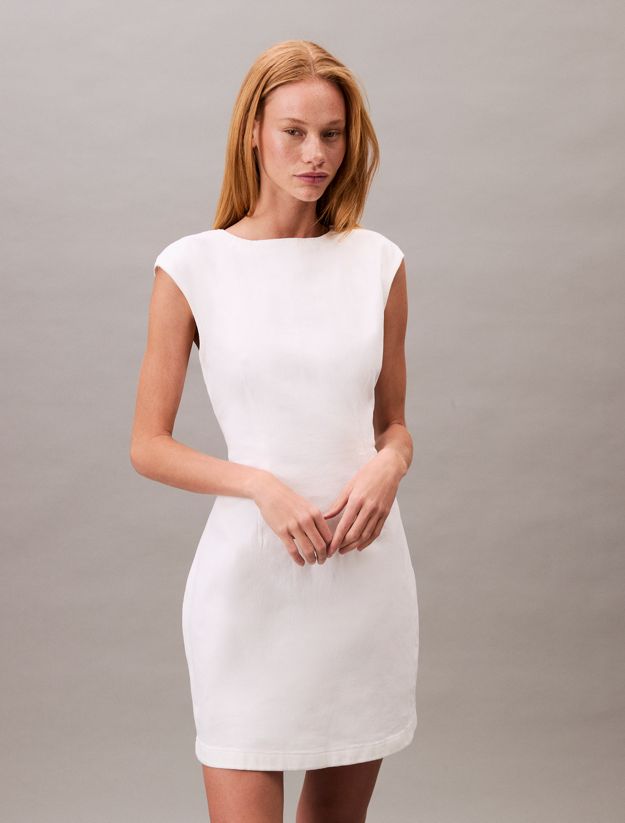 Open Back Cap Sleeve Dress