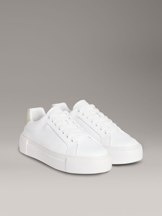 Leather Platform trainers