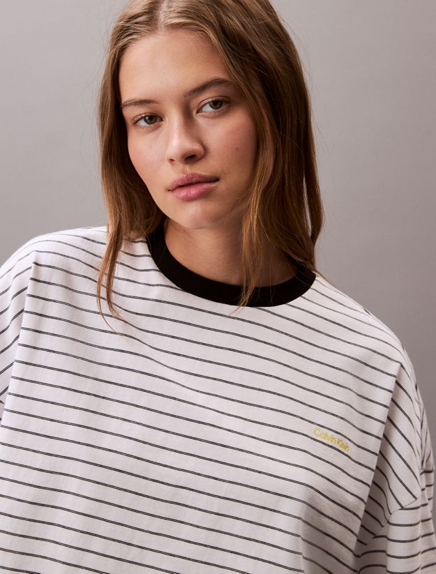 Striped Cropped Boxy Tee