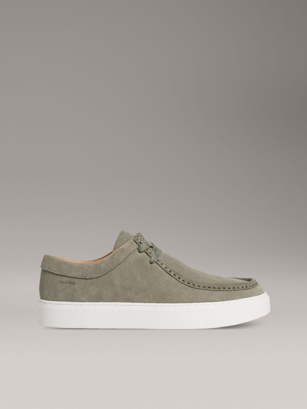 Leather Hybrid Apron Toe Lace-Up Shoes