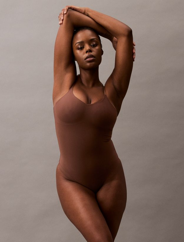 Sculpted Shapewear Bodysuit - Stay Put Mesh