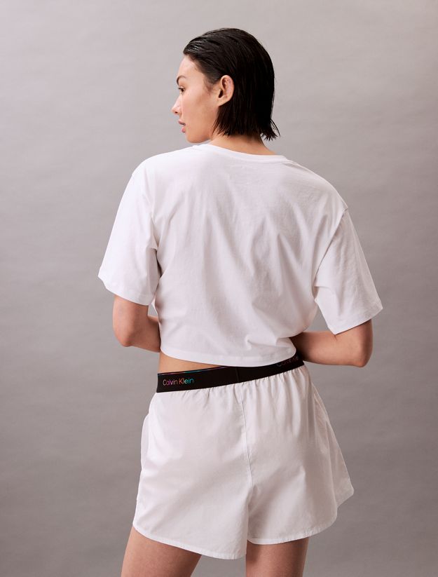 Cotton Poplin Pyjama Shorts - Pride