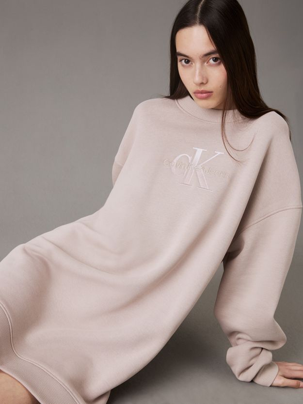 Relaxed Monogram Sweatshirt Dress