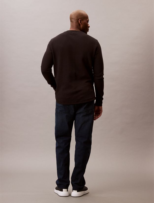 Plus Size Long Sleeve Waffle T-shirt