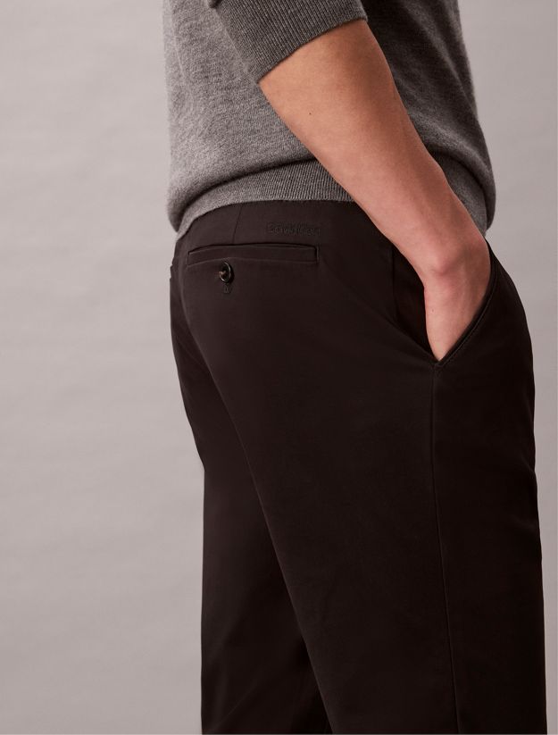 Slim Sateen Chino Trouser