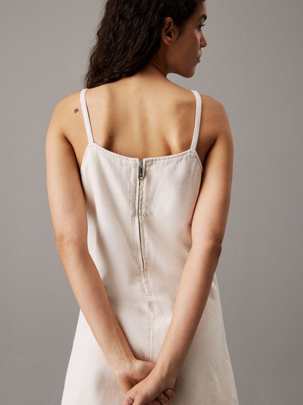 Cotton Linen Denim Cami Dress