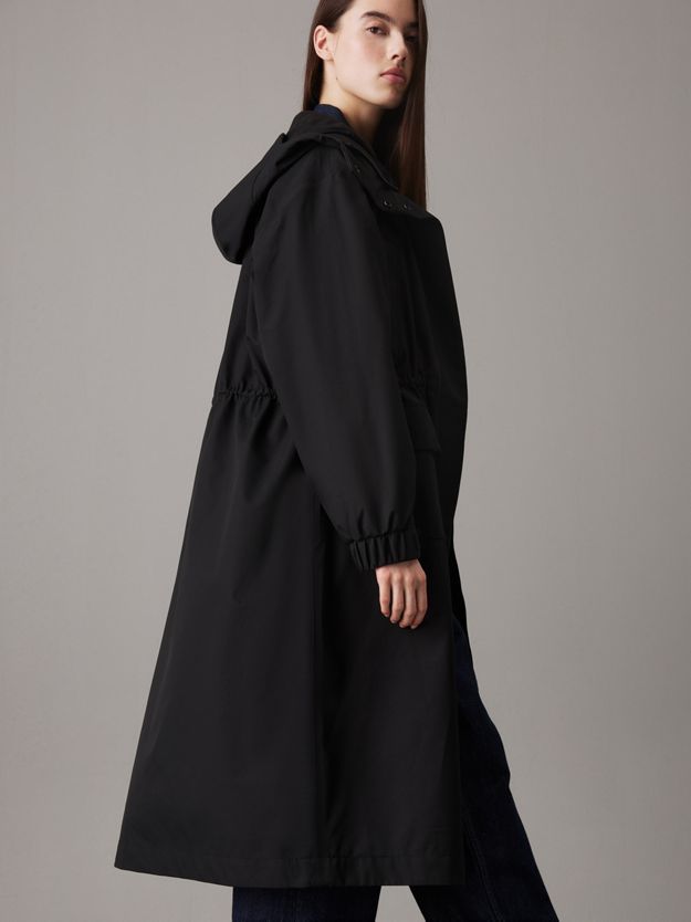 Technical Hooded Parka Coat