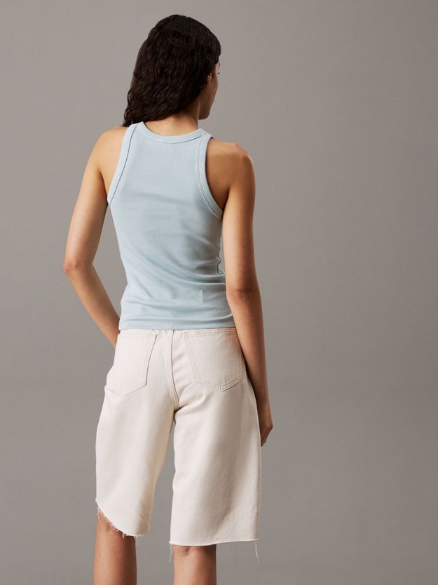 Slim Ribbed Cotton Tank Top